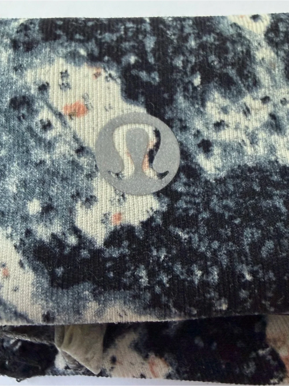 Lululemon Black & Charcoal Twist Headband + Speckled Blue/White Headband